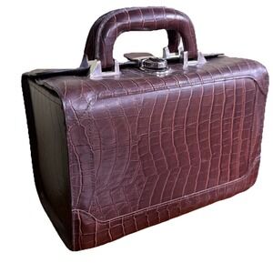 Bobbi Brown Beauty Valet Case Brown Leather LIMITED EDITION Authentic